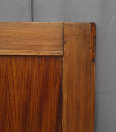 Small Warehouse Kura Door Keyaki Panel Japanese Antique